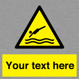 Custom Warning diving area